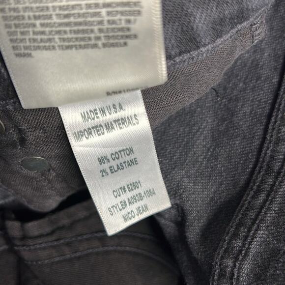 Agolde Black High Rise Nico Slim Jeans - Picture 8 of 10